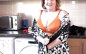 AuntJudysXXX - Your 58yo Curvy Mature Housewife Mrs. Kugar Sucks Your Cock beside the Laundry Room (POV)