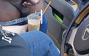 I asked a outsider on the side of the street to jerk off and cum in my ice coffee