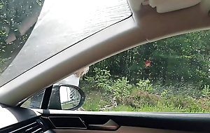 Old Sexy Hitchhiker Whore From Urgency Drilled in Forest more and Then Without a Condom