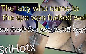The lady who came to the spa was drilled well