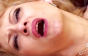 Hawt blonde lady newcomer disabuse of Germany gets her moist holes smashed by a youthful boy
