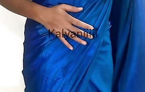 Kalyaniiiii- Blue Sari- Hot Address