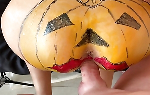 Pumpkin butt with respect to creampie fuck