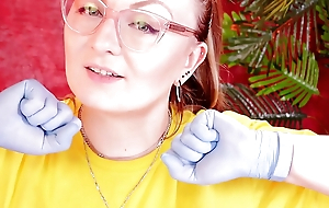 Asmr Video with Sanative Nitrile Gloves (arya Grander)